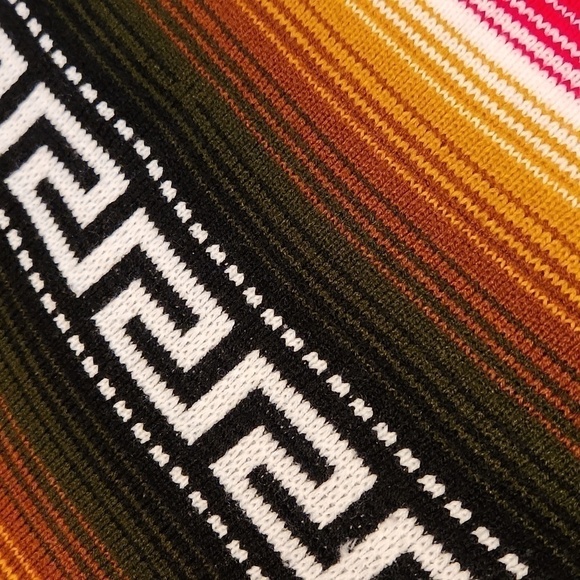 Aztec Style Fringed Poncho OS - Picture 7 of 8